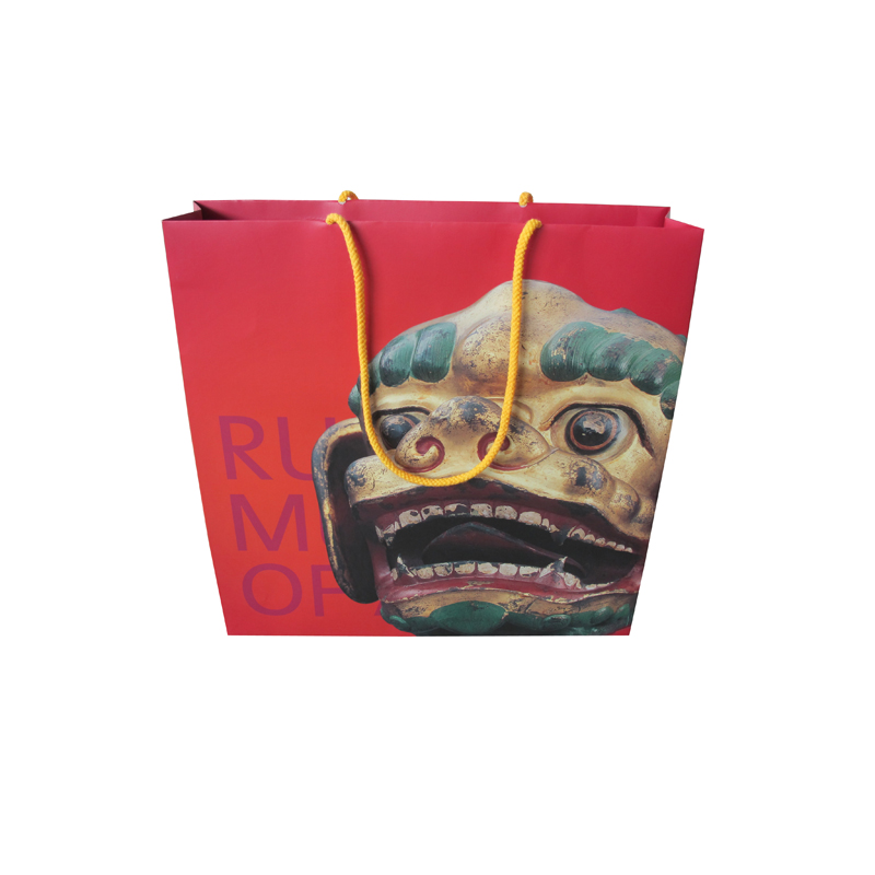 Custom Design Eco-Friendly Wholesale Chinese Style Paper Bags with Handles